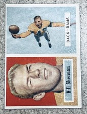 1957 Topps Football #58 Bill Sherman RC EX+ Mint