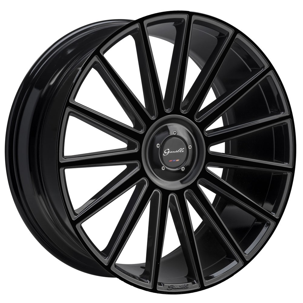 24" Gianelle Verdi Black 24x10 Concave Wheels Rims Fits Rolls-Royce Ghost