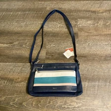Relic Crossbody Navy stripped Crossbody Purse