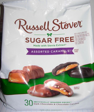 Russell Stover Sugar Free Assorted Carmels Assortment Chocolate Candy 15.3oz Bag