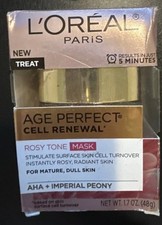 L'Oreal Paris Age Perfect Cell Renewal Rosy Tone Face Mask 1.7 oz  Free Shipping