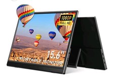 15.6 Inch FHD 1080P Portable Monitor  IPS HDR Display  USB-C/HDMI Gaming New