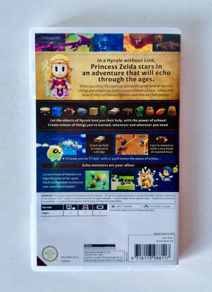 The Legend of Zelda: Echoes of Wisdom Nintendo Switch Like New AU - Image 2 of 4