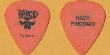 Rancid 2008 Let the Dominoes Fall concert tour Matt Freeman Guitar Pick