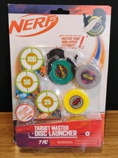 NERF Target Master Disc Launcher 7 Pieces, Ages 5 