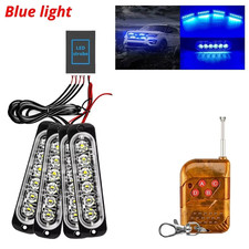 24LED Wireless Car Strobe Emergency Signal Flash Warn Light 12-24V Trailer Autom