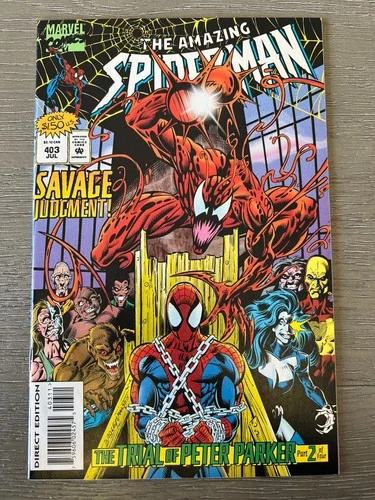Amazing Spider-Man #403 Marvel Comics Trial Of Peter Parker Part 2 of 4 VF 8.0