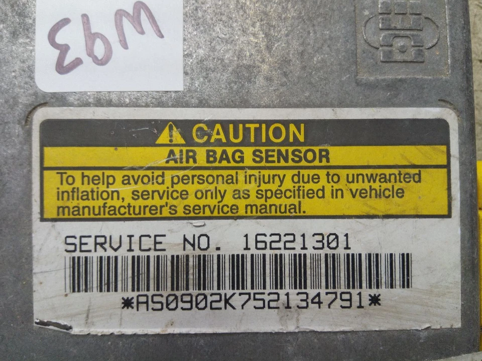 Bag Module 16221301 Fits 95-97 OLDSMOBILE CUTLASS w93-201073 - Image 2 of 4