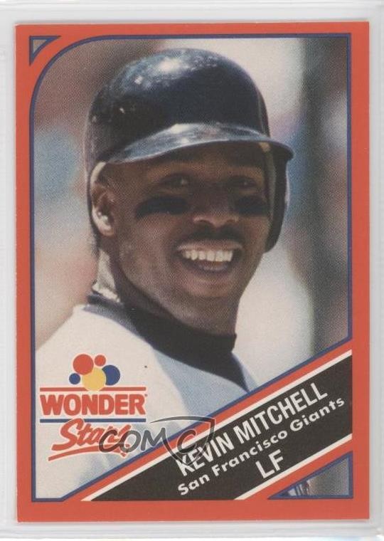 1990 Wonder Bread Stars Food Issue Kevin Mitchell #7 2u3