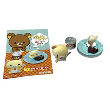 Re-Ment 2013 Miniatures Sanrio Rilakkuma Kitchen Warm Meal Set 3 Open Rement