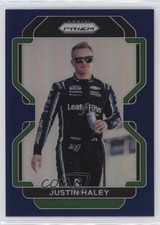 2022 Panini Prizm Blue Prizm Justin Haley #18 0c6