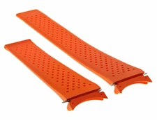 22MM RUBBER BAND FOR TAG HEUER GRAND CARRERA CAV511A, CAV511B PERFORAT ORANGE
