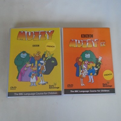 Muzzy French I II 1 2 complete set BBC Language Course DVD and Booklets Free P+P
