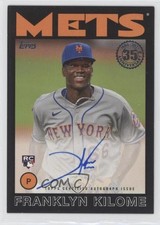 2021 Update 1986 Topps Baseball Black 39/199 Franklyn Kilome #86B-FK Auto 2f9