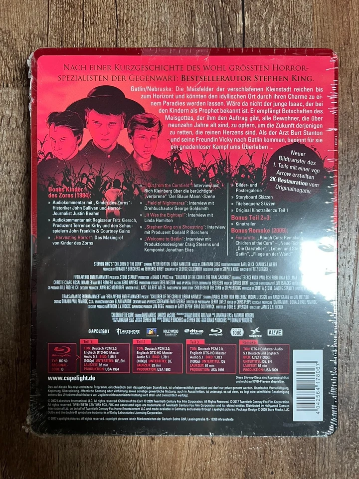 Children of the Corn Collection [I, II, III] w. Steelbook (Blu-ray, Region Free) - Image 2 of 4