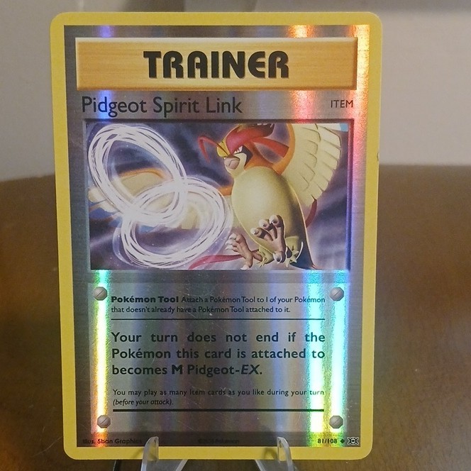 Pidgeot Spirit Link Reverse Holo Uncommon 81/108 Evolutions Pokémon TCG English
