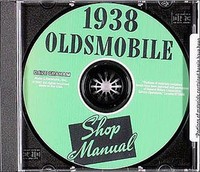 1938 Oldsmobile Werkstatt-Handbuch CD-ROM Reparatur Motor Bremsen Getriebe