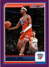 2023-24 Panini NBA Hoops #73 Ousmane Dieng Purple Thunder