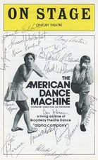 Portada del programa para "The American Dance Machine" firmada por el elenco