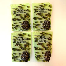 4 Pack Trader Joe’s Dark Chocolate Covered Pistachios 6oz 170g Exp 04/26