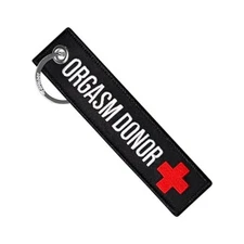  Keychain for Motorcycles, Scooters, Cars and Gifts (Orgasm Donor) 