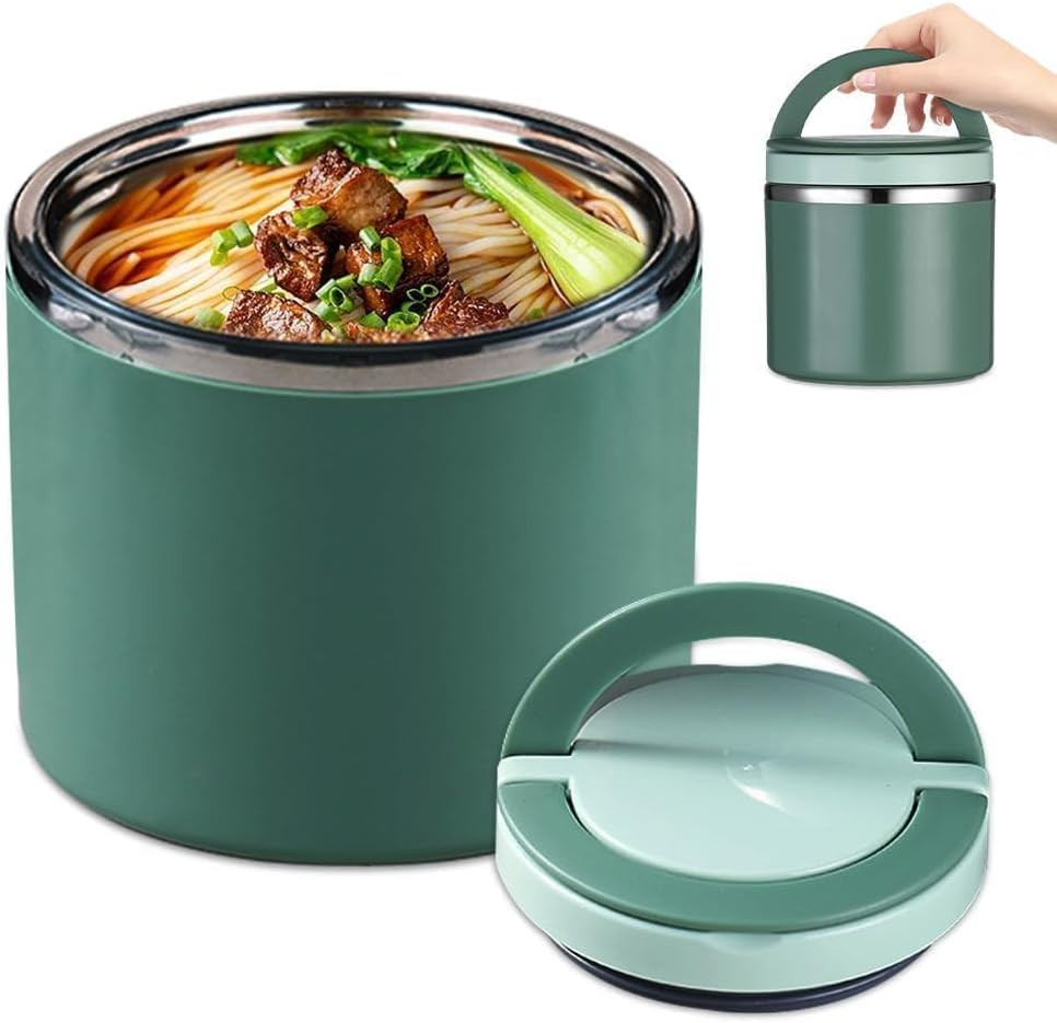 1 L Thermobehälter Für Essen, Thermo Lunchbox Warmhalten Essen Edelstahl Speiseb
