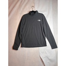 The North Face Mens Gray Quarter Zip Fleece P...