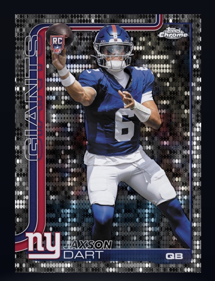 2025 Topps NFL Chrome Pulsar Refractor Rookie-JAXSON DART (TOPPS NFL DigitalCard