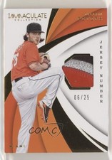 2018 Panini Immaculate Swatches Jersey Number 6/25 Dillon Peters #IS-DP 0ne3