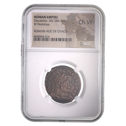 NGC Certified Roman Ae Coin Diocletian AD 284-305 Choice Very Fine CH-VF
