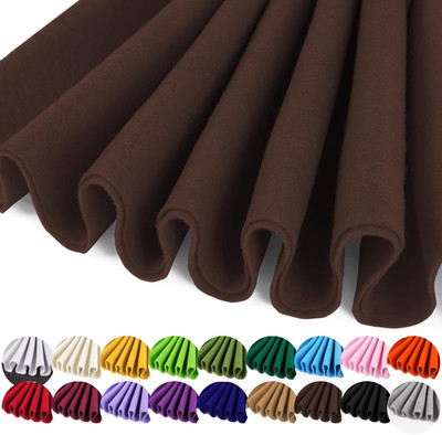 Brown Felt Fabric 36'' X 36'' (1 Square Yard), Soft 1.6Mm Thick Felt Sheets for Cr