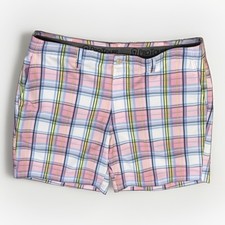 Pro Tour Men's Vibrant Pink Plaid Performance Stretch Golf Chino Shorts 36