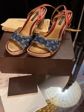 Louis Vuitton Buckle High (3-3.9 in) Heel Height Heels for Women