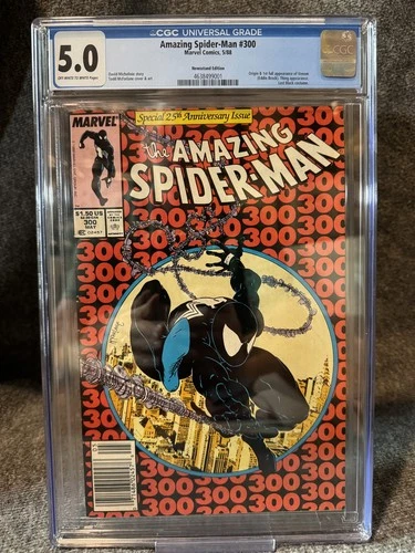Amazing Spider-Man #300 CGC 5.0 NEWSSTAND (1988 Marvel) 1st Venom