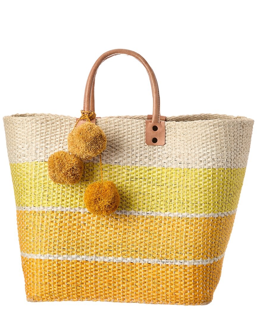 Mar Y Sol Samana Sisal Tote Women's Yellow