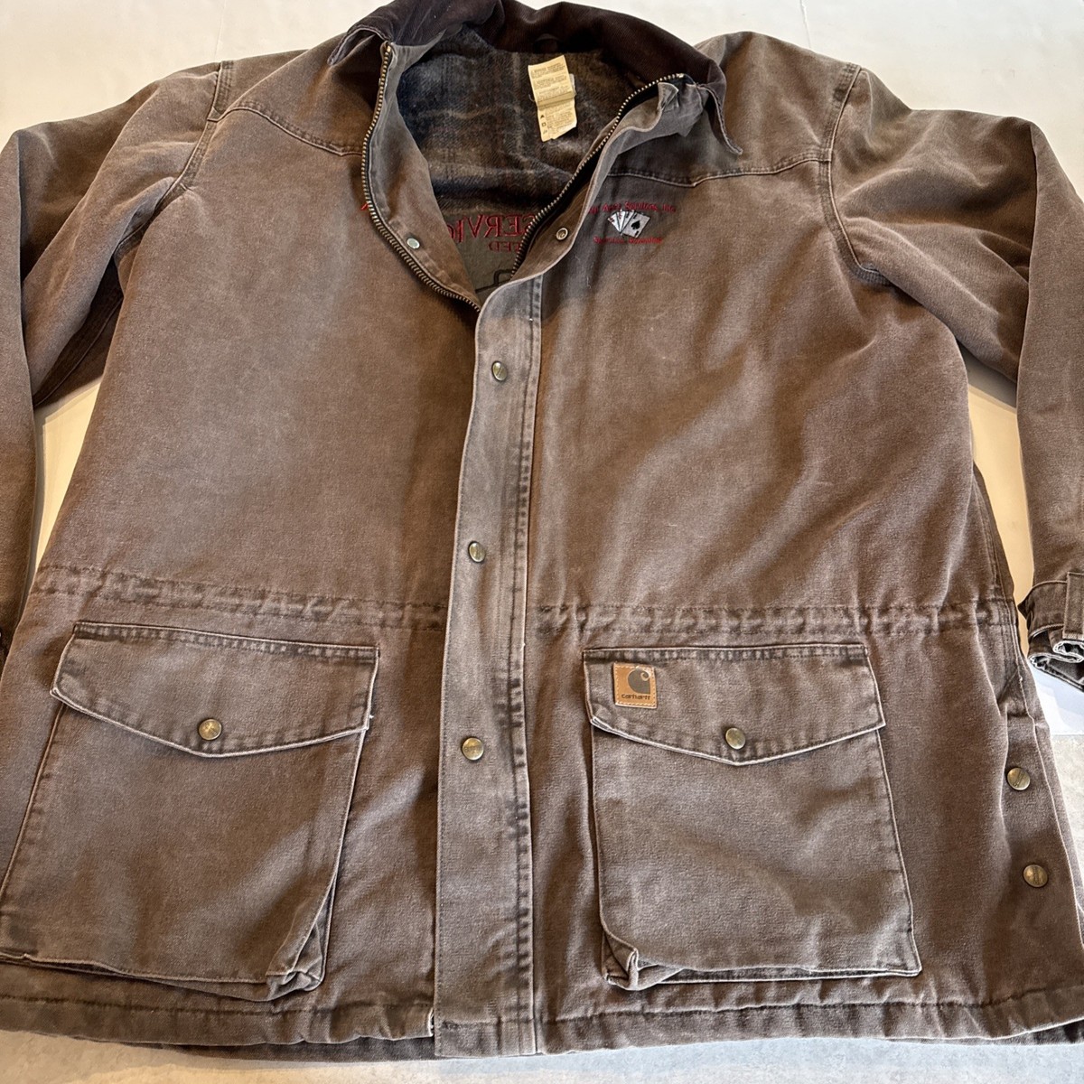 Carhartt C52 CHT men Sz XXL tall Detroit Style Blanket Lined 4Aces