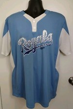Majestic Royals Martinez #19 Cool Base Blue & White 2 Button Jersey Size Large