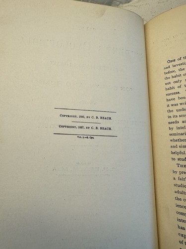 The Student's Cyclopedia Volume 1 1899 Edition Cyclopædia Vintage - Ok condition - Picture 3 of 7