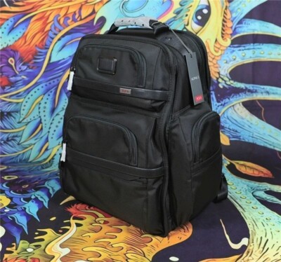 New TUMI ALPHA3 Brief Pack Backpack Ballistic Black 2603578D3