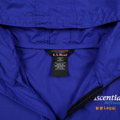 Giacca a vento vintage L.L.Bean M blu donna - Foto 3 di 7