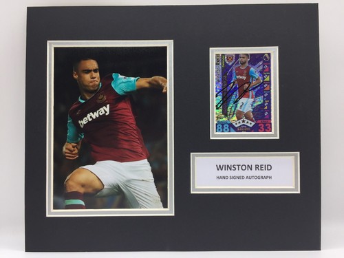 SELTEN Winston Reid West Ham signiertes Foto Display + Echtheitszertifikat LAST UPTON PARK SIGNIERT - Bild 1 von 6