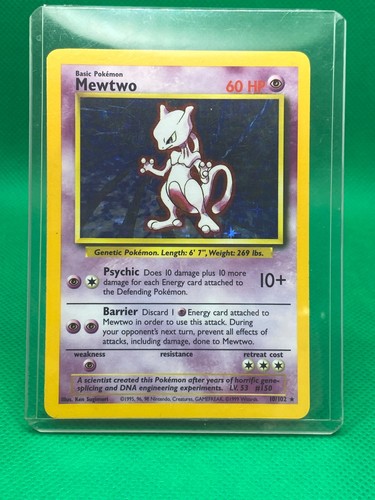 Original Mewtwo Pokémon Rare Holo Card - Picture 2 of 8