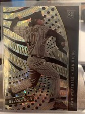 2021 Panini Chronicles Revolution Fractal Ryan Weathers RC SP #40 Padres