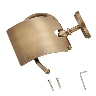 Solid Brass Holder Tissue Roll Dispenser for Bathroom Home