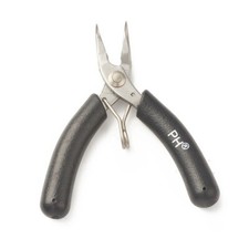 1x Iron Jewelry Bent Nose Plier Black Tool for Jewelry Making Care Design 3.94"