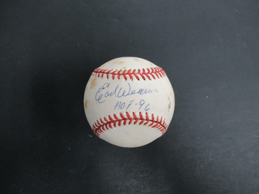 Earl Weaver (HOF 96) Signed Baseball Autograph Auto PSA/DNA AH44486
