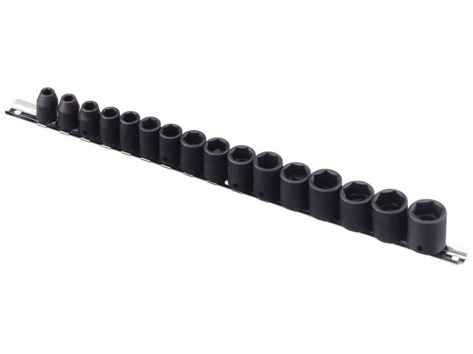 Genius 3/8in Drive 16 Piece Standard Impact Socket Set Metric 7 - 22mm TF-316M