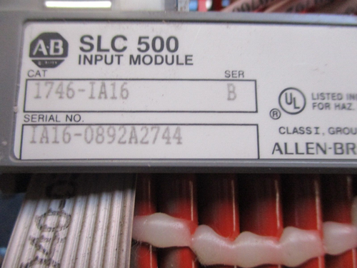 ALLEN BRADLEY SLC 500 INPUT MODULE SER B LOT OF 2 1746-IA16 - Bild 5 von 6
