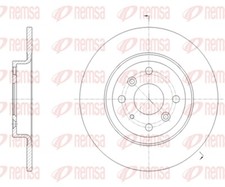 REMSA 2x Bremsscheibe hinten Ø255 mm Voll für Mazda 2 DL DJ 1.5