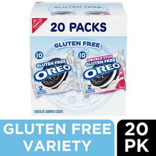 OREO Gluten Free Original  Double Stuf Chocolate Sandwich Cookies Variety Pack